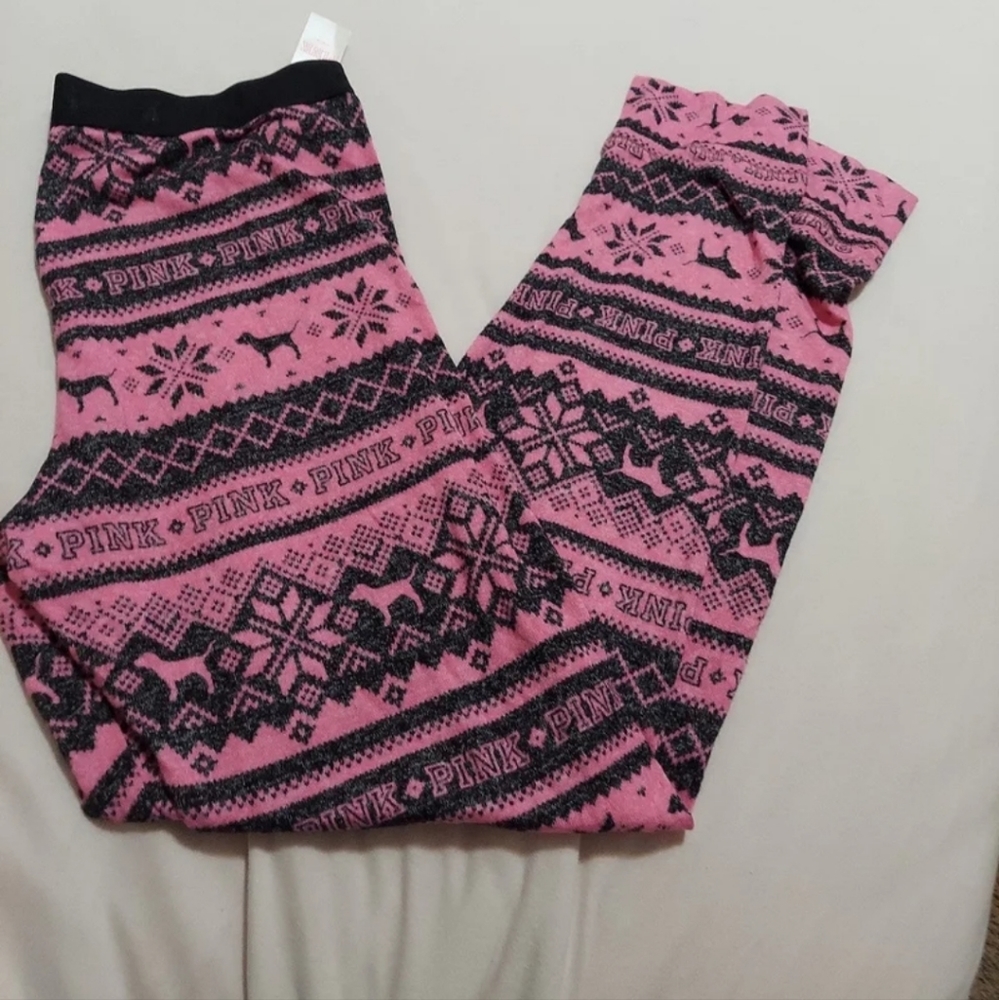 COPY - Large vs PINK Holiday  Thermal L Pajama Pants Fair Isle